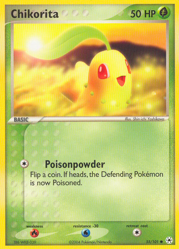 Chikorita (55/101) [EX: Hidden Legends] | Fandemonia Ltd