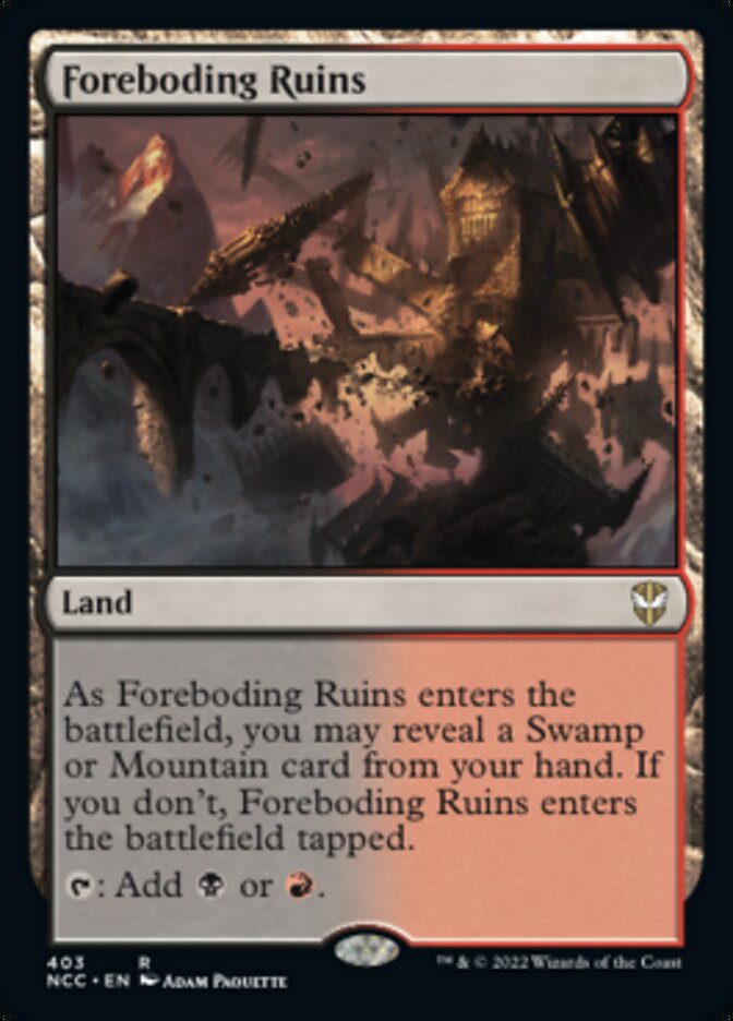 Foreboding Ruins [Streets of New Capenna Commander] | Fandemonia Ltd