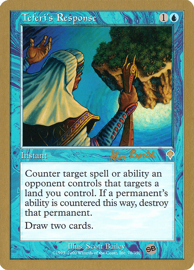 Teferi's Response (Alex Borteh) (SB) [World Championship Decks 2001] | Fandemonia Ltd