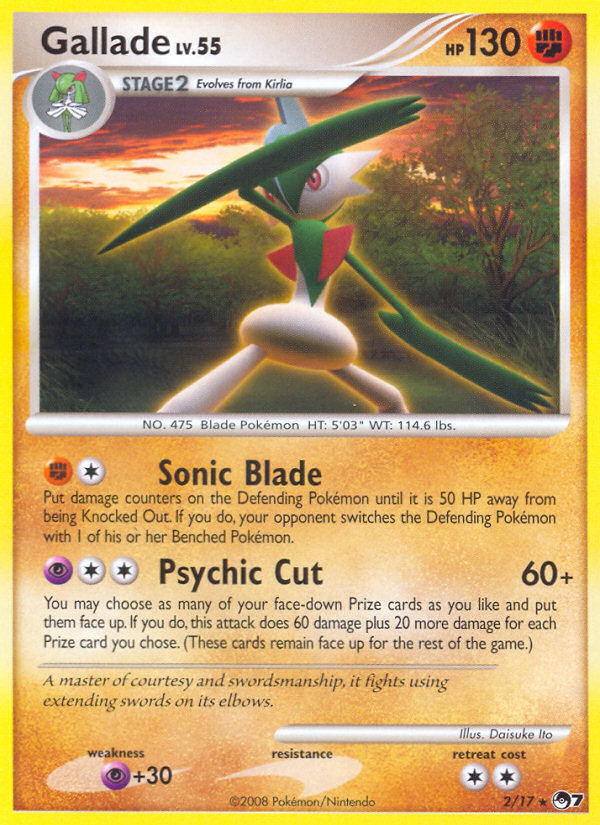 Gallade (2/17) [POP Series 7] | Fandemonia Ltd