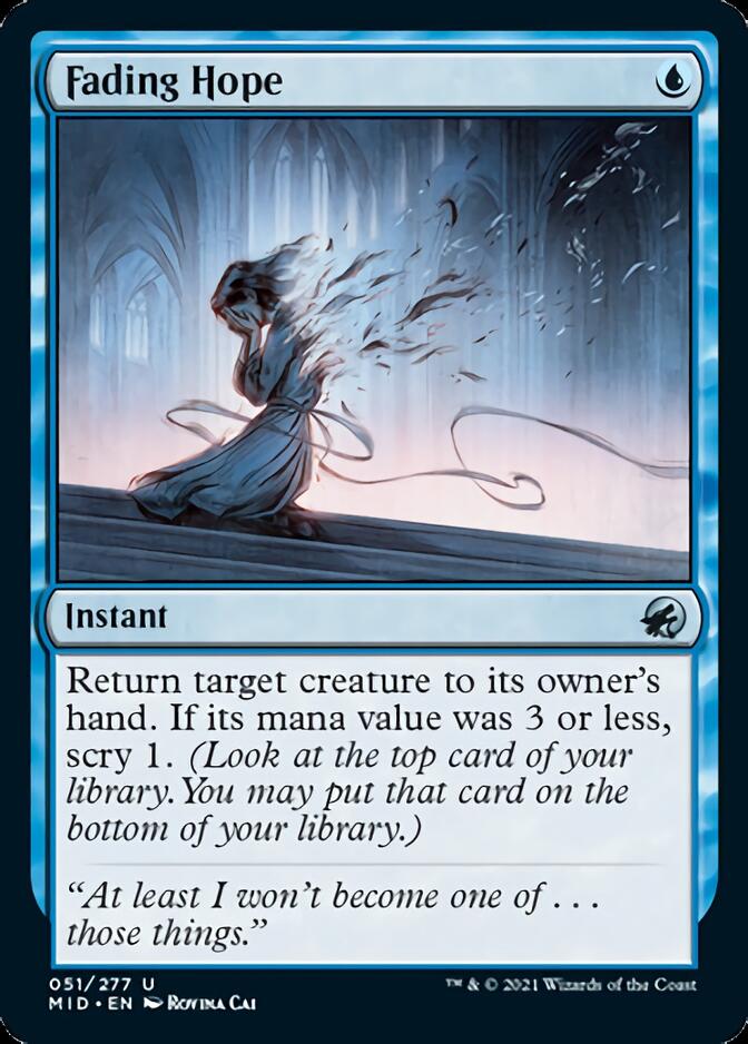 Fading Hope [Innistrad: Midnight Hunt] | Fandemonia Ltd