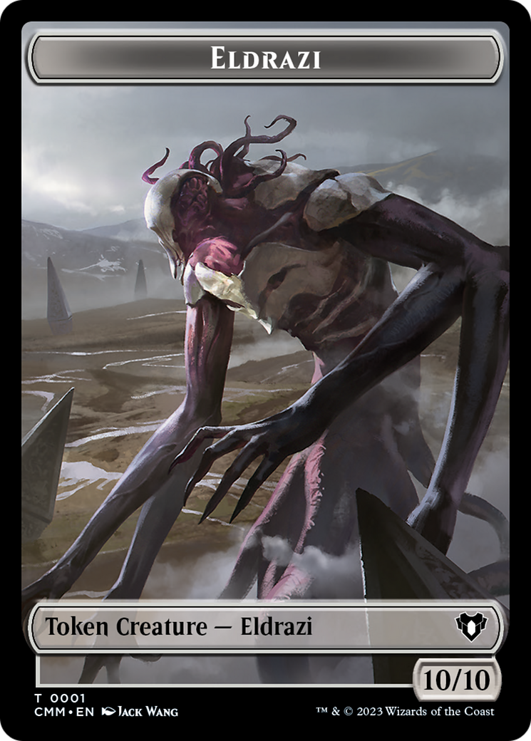 Eldrazi // Knight Double-Sided Token [Commander Masters Tokens] | Fandemonia Ltd