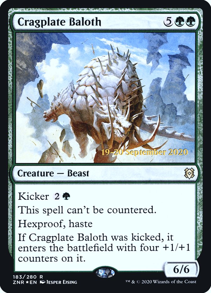 Cragplate Baloth  [Zendikar Rising Prerelease Promos] | Fandemonia Ltd