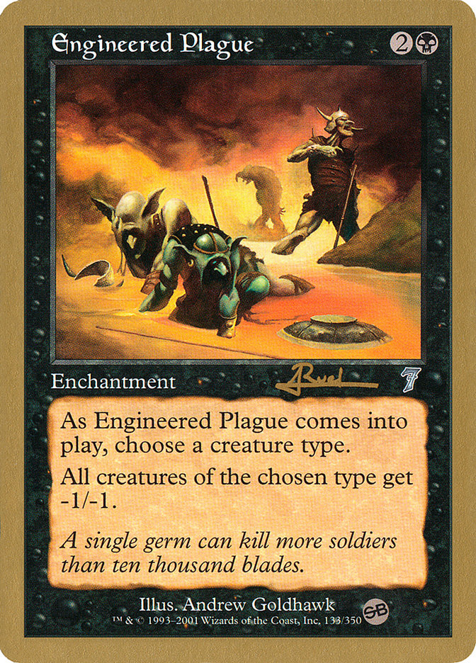 Engineered Plague (Antoine Ruel) (SB) [World Championship Decks 2001] | Fandemonia Ltd