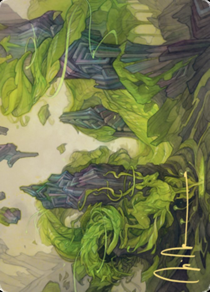 Reclaim the Wastes Art Card (Gold-Stamped Signature) [Zendikar Rising Art Series] | Fandemonia Ltd