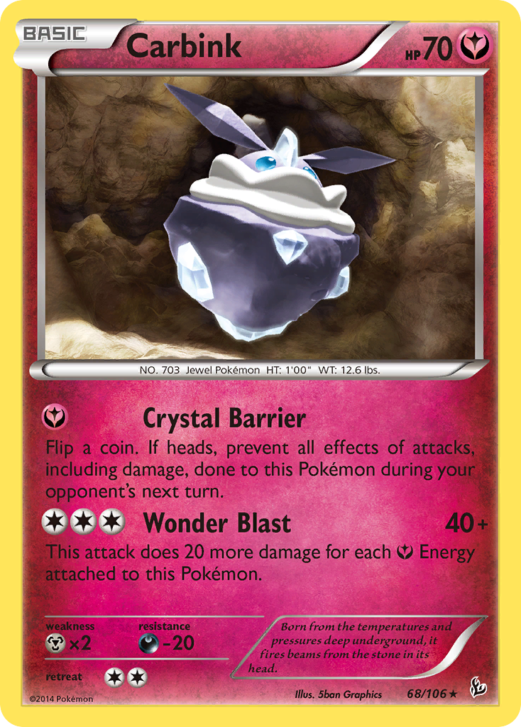 Carbink (68/106) (Theme Deck Exclusive) [XY: Flashfire] | Fandemonia Ltd