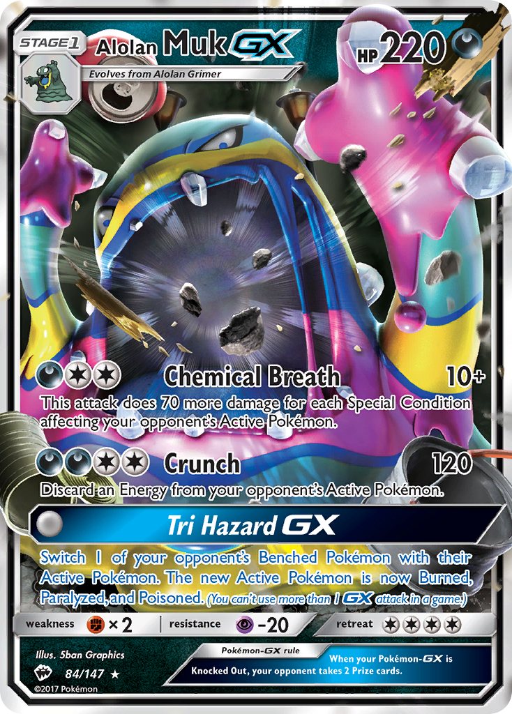 Alolan Muk GX (84/147) [Sun & Moon: Burning Shadows] | Fandemonia Ltd