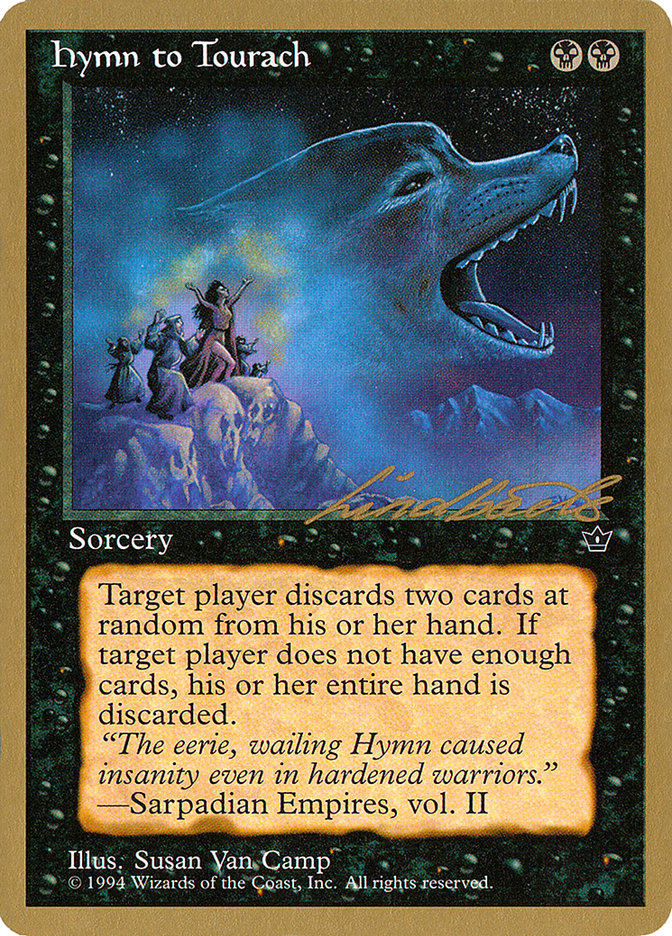 Hymn to Tourach (Wolf) (Leon Lindback) [Pro Tour Collector Set] | Fandemonia Ltd