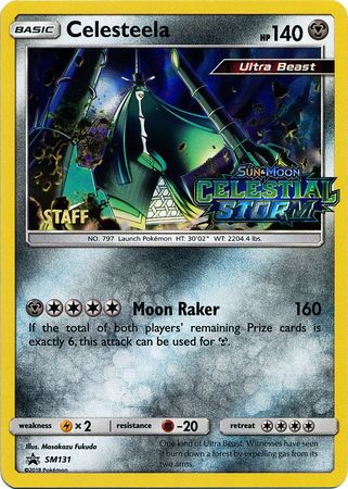 Celesteela (SM131) (Staff Prerelease Promo) [Sun & Moon: Black Star Promos] | Fandemonia Ltd