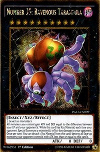 Number 35: Ravenous Tarantula [PGL3-EN009] Gold Secret Rare | Fandemonia Ltd