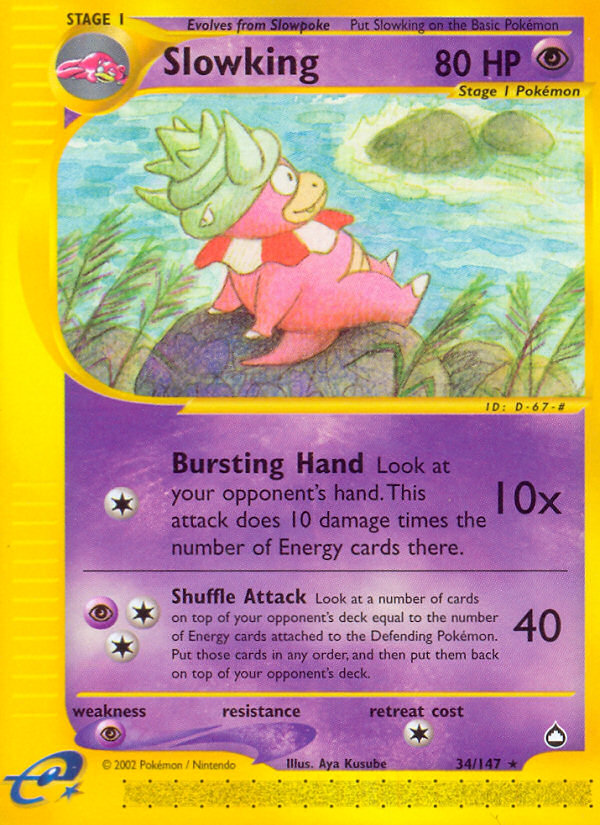 Slowking (34/147) [Aquapolis] | Fandemonia Ltd