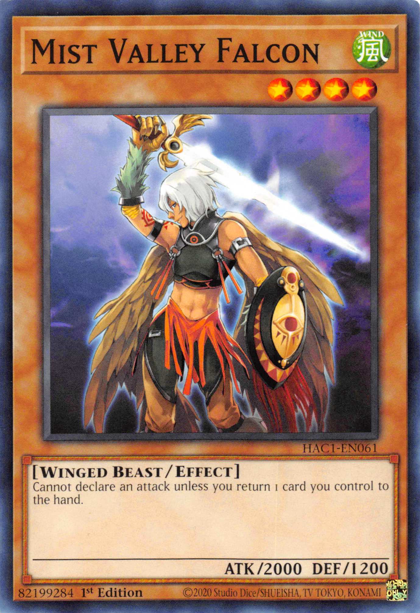 Mist Valley Falcon [HAC1-EN061] Common | Fandemonia Ltd