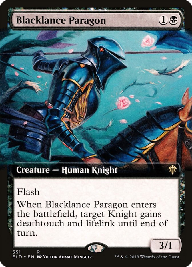 Blacklance Paragon (Extended Art) [Throne of Eldraine] | Fandemonia Ltd