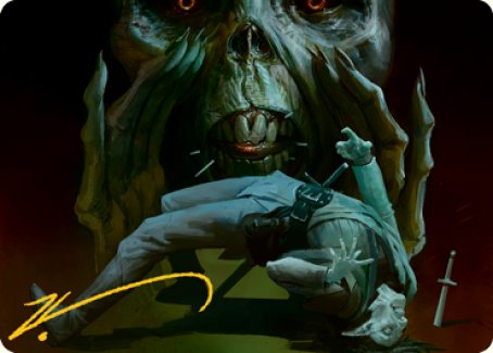 Power Word Kill Art Card (Gold-Stamped Signature) [Dungeons & Dragons: Adventures in the Forgotten Realms Art Series] | Fandemonia Ltd
