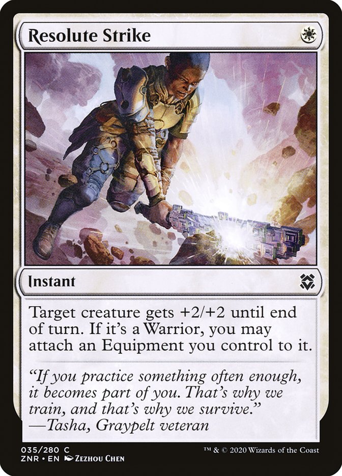 Resolute Strike [Zendikar Rising] | Fandemonia Ltd