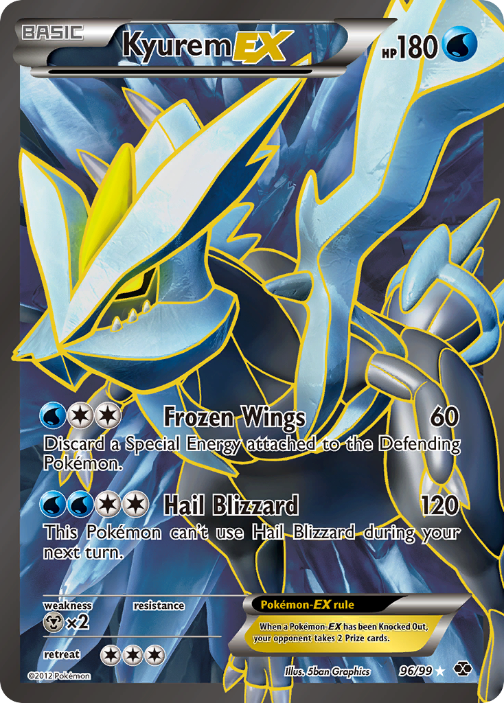 Kyurem EX (96/99) [Black & White: Next Destinies] | Fandemonia Ltd