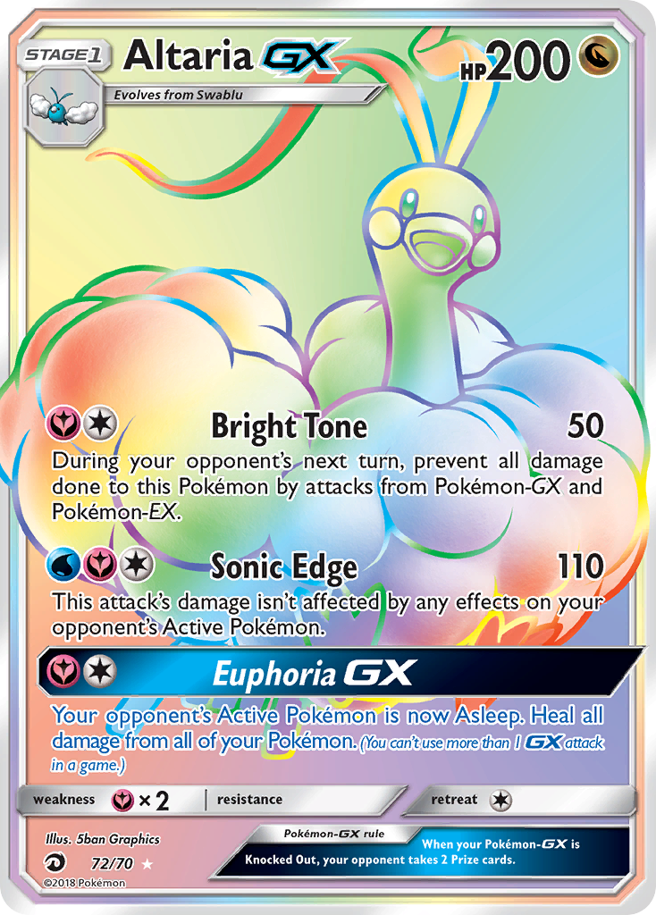 Altaria GX (72/70) [Sun & Moon: Dragon Majesty] | Fandemonia Ltd