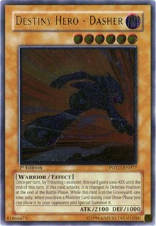 Destiny HERO - Dasher (UTR) [POTD-EN017] Ultimate Rare | Fandemonia Ltd