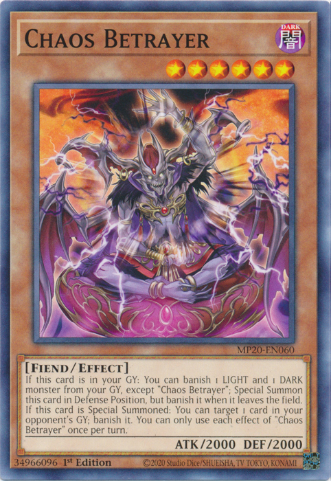 Chaos Betrayer [MP20-EN060] Common | Fandemonia Ltd