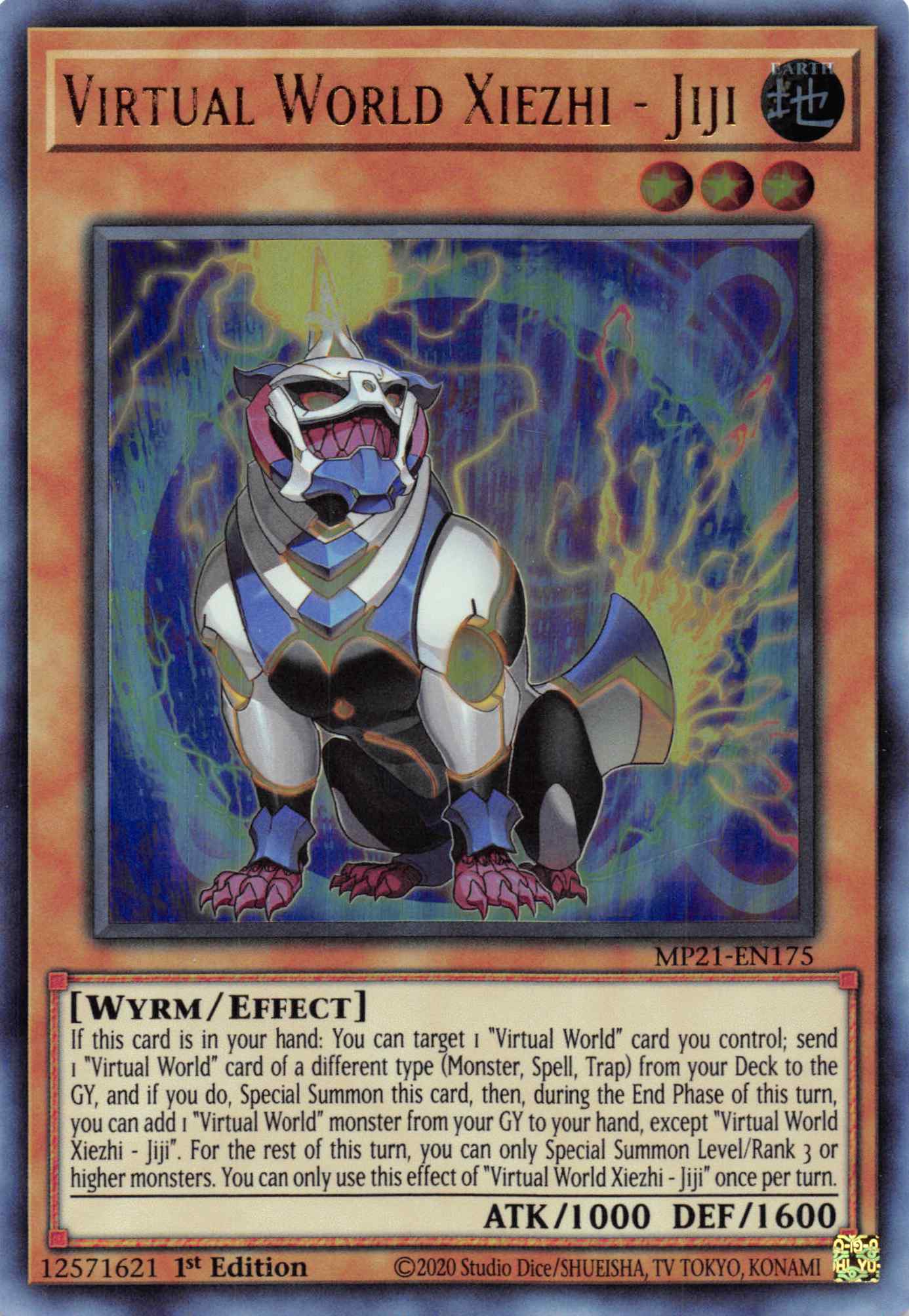 Virtual World Xiezhi - Jiji [MP21-EN175] Ultra Rare | Fandemonia Ltd