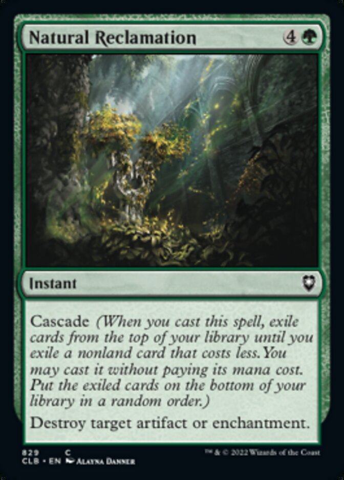 Natural Reclamation [Commander Legends: Battle for Baldur's Gate] | Fandemonia Ltd