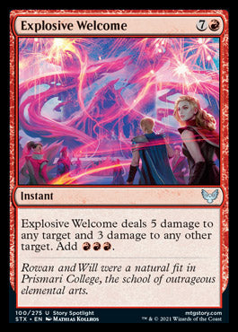 Explosive Welcome [Strixhaven: School of Mages] | Fandemonia Ltd