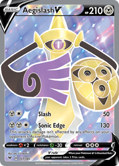 Aegislash V (177/185) [Sword & Shield: Vivid Voltage] | Fandemonia Ltd