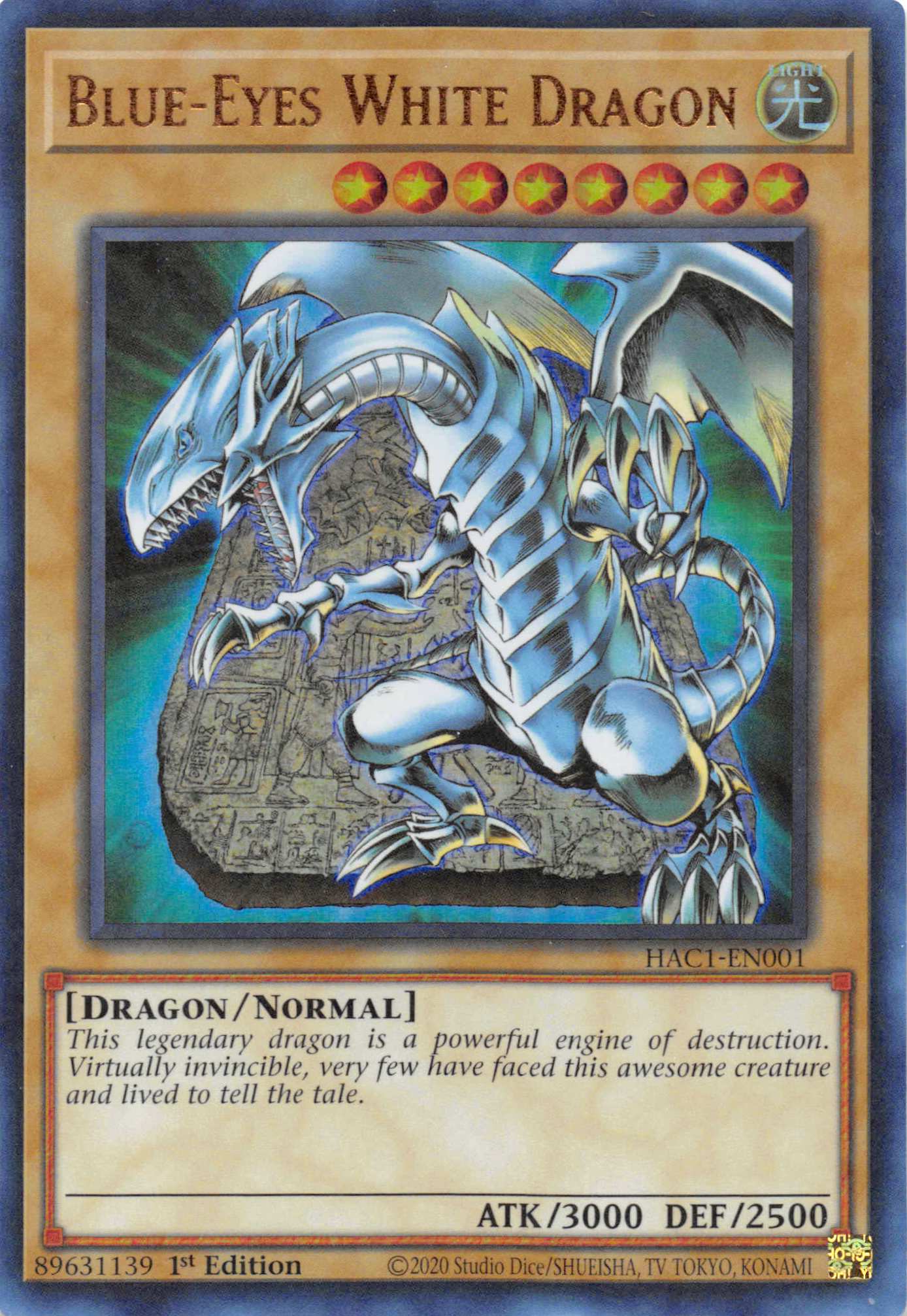 Blue-Eyes White Dragon (Duel Terminal) [HAC1-EN001] Parallel Rare | Fandemonia Ltd