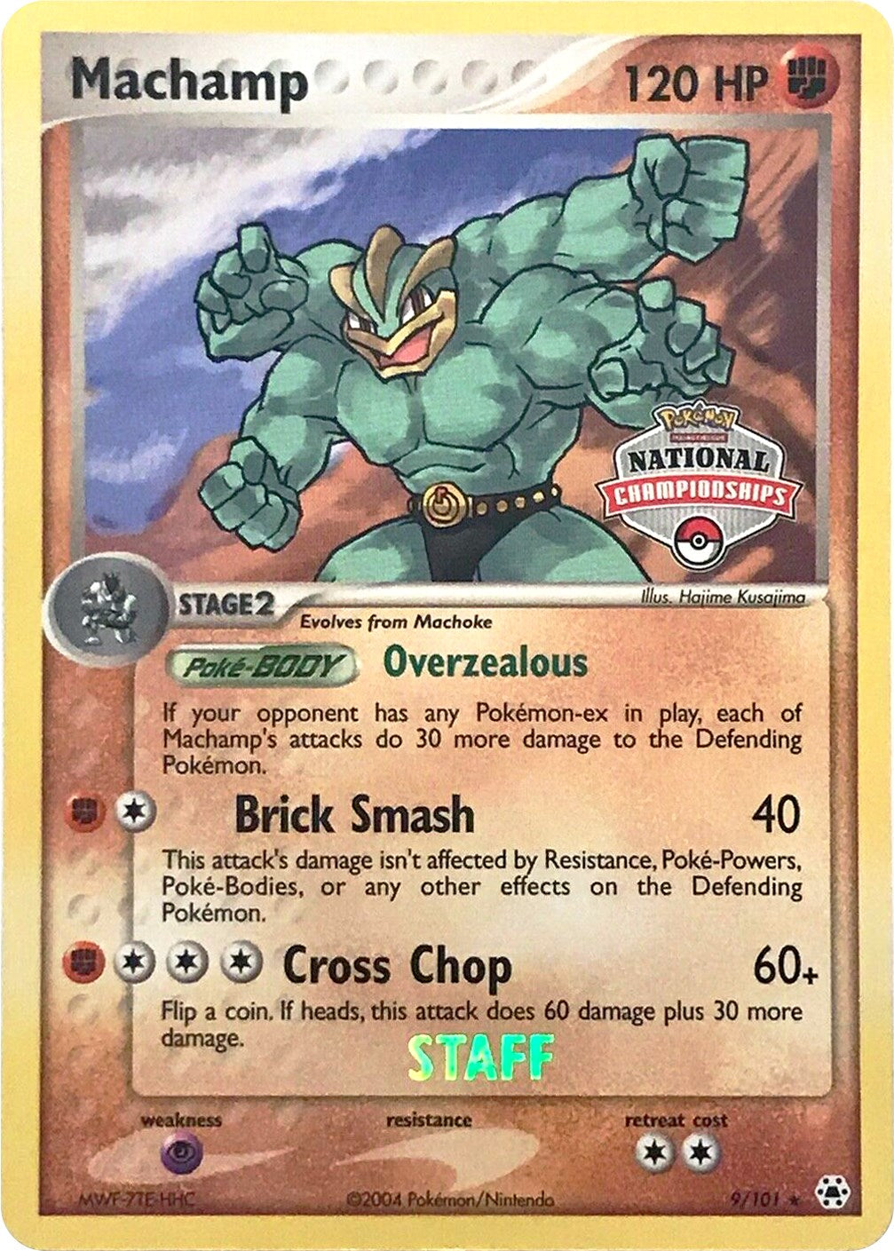 Machamp (9/101) (National Championships Promo) (Staff) [EX: Hidden Legends] | Fandemonia Ltd