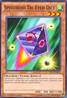 Speedroid Tri-Eyed Dice (Starfoil) [SP17-EN023] Starfoil Rare | Fandemonia Ltd