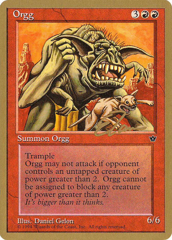 Orgg (Eric Tam) [Pro Tour Collector Set] | Fandemonia Ltd