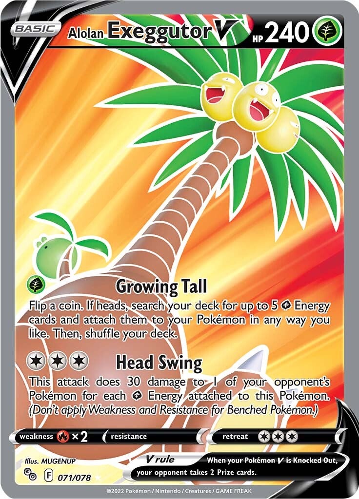 Alolan Exeggutor V (071/078) [Pokémon GO] | Fandemonia Ltd