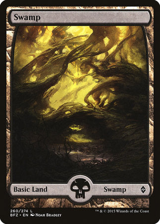 Swamp (260) - Full Art [Battle for Zendikar] | Fandemonia Ltd