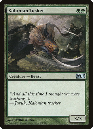 Kalonian Tusker [Magic 2014] | Fandemonia Ltd