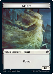 Bird // Spirit Double-Sided Token [Starter Commander Decks] | Fandemonia Ltd