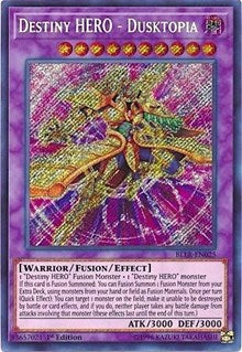 Destiny HERO - Dusktopia [BLLR-EN025] Secret Rare | Fandemonia Ltd