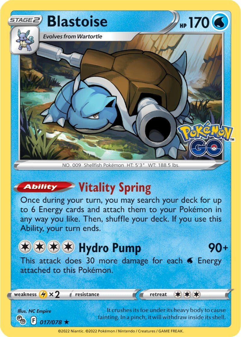 Blastoise (017/078) [Pokémon GO] | Fandemonia Ltd