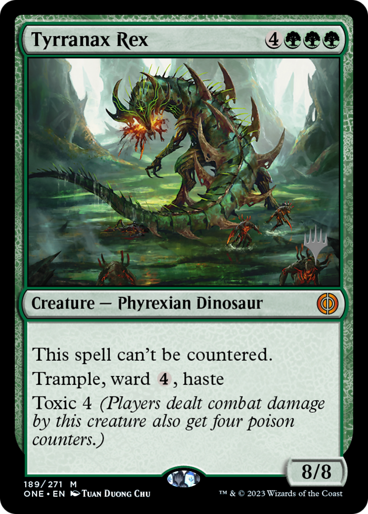 Tyrranax Rex (Promo Pack) [Phyrexia: All Will Be One Promos] | Fandemonia Ltd