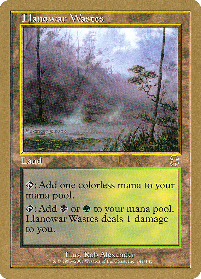 Llanowar Wastes (Jan Tomcani) [World Championship Decks 2001] | Fandemonia Ltd