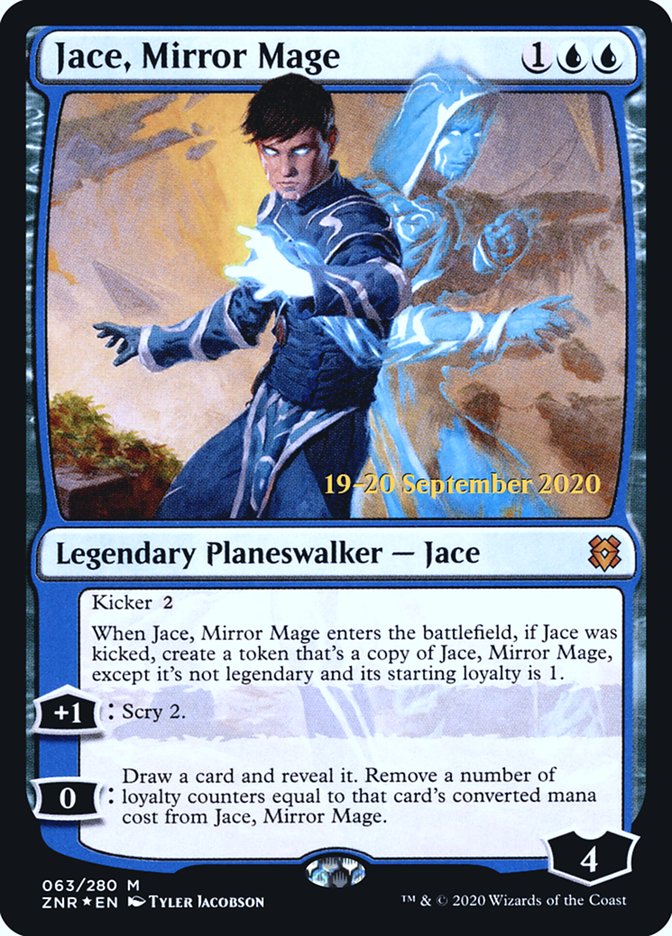 Jace, Mirror Mage  [Zendikar Rising Prerelease Promos] | Fandemonia Ltd