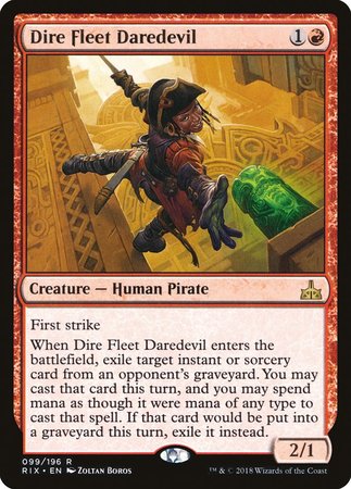 Dire Fleet Daredevil [Rivals of Ixalan] | Fandemonia Ltd