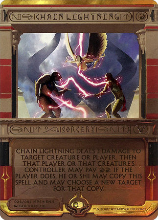 Chain Lightning [Amonkhet Invocations] | Fandemonia Ltd