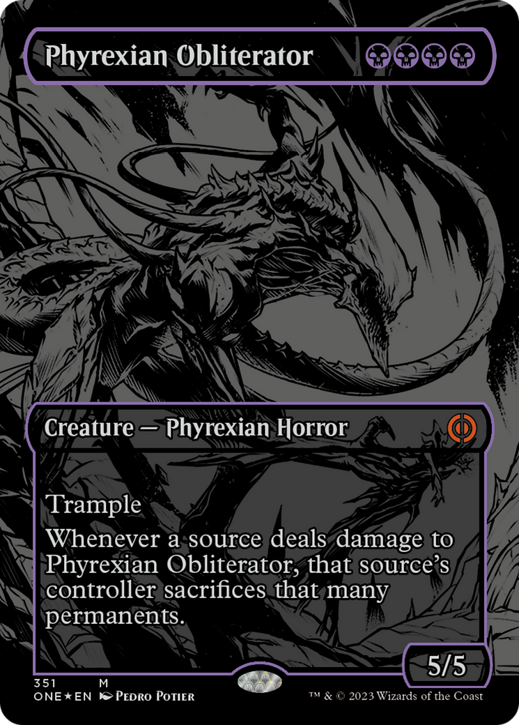 Phyrexian Obliterator (Oil Slick Raised Foil) [Phyrexia: All Will Be One] | Fandemonia Ltd