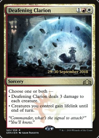 Deafening Clarion [Guilds of Ravnica Promos] | Fandemonia Ltd