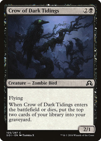 Crow of Dark Tidings [Shadows over Innistrad] | Fandemonia Ltd