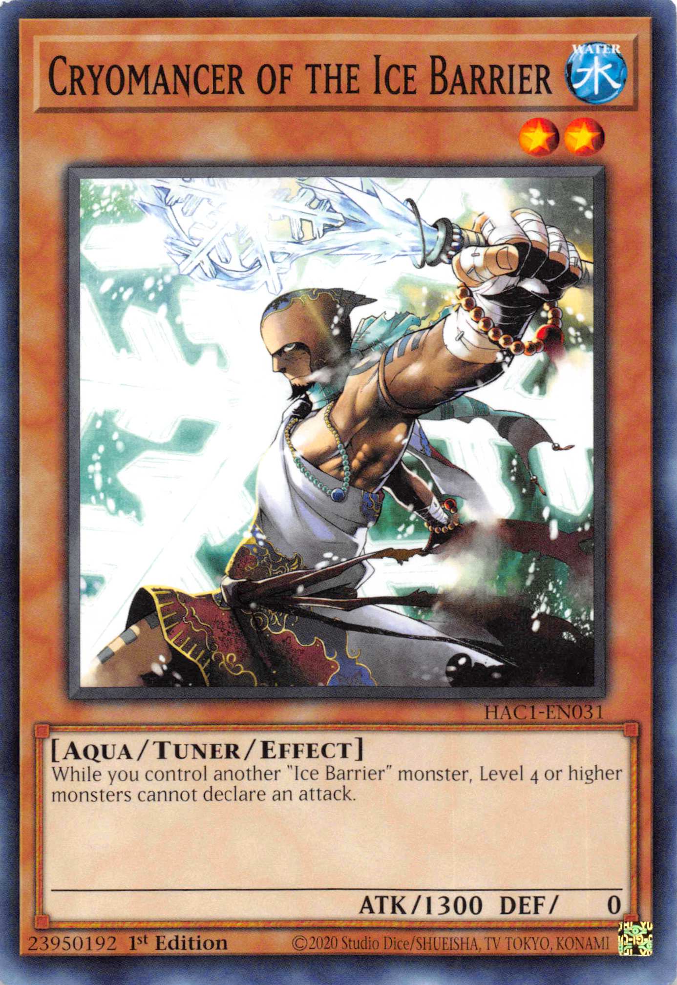Cryomancer of the Ice Barrier [HAC1-EN031] Common | Fandemonia Ltd