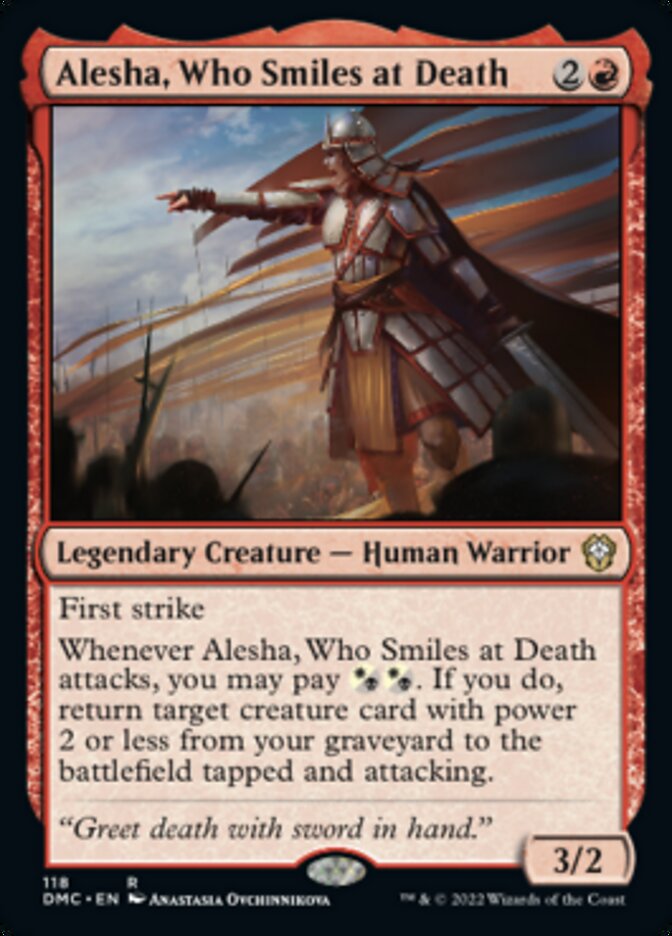 Alesha, Who Smiles at Death [Dominaria United Commander] | Fandemonia Ltd
