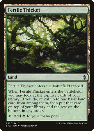 Fertile Thicket [Battle for Zendikar] | Fandemonia Ltd