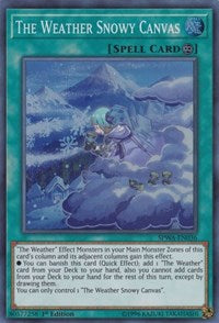 The Weather Snowy Canvas [SPWA-EN036] Super Rare | Fandemonia Ltd