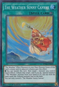 The Weather Sunny Canvas [SPWA-EN039] Super Rare | Fandemonia Ltd
